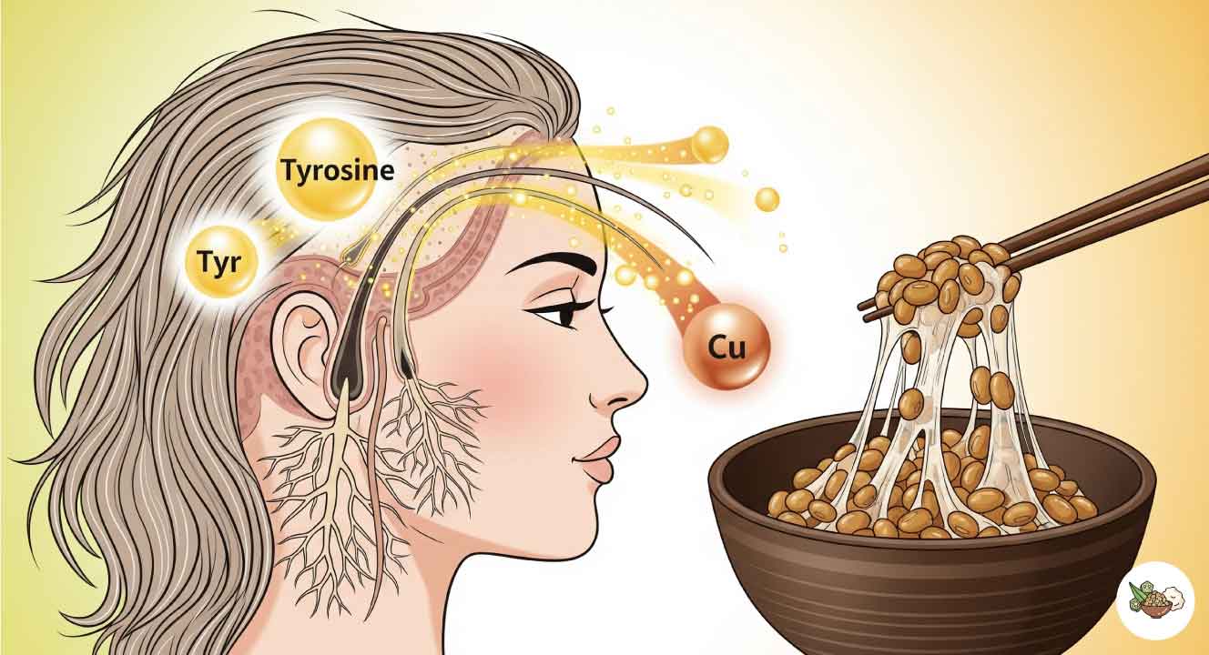 納豆が白髪の予防につながる理由