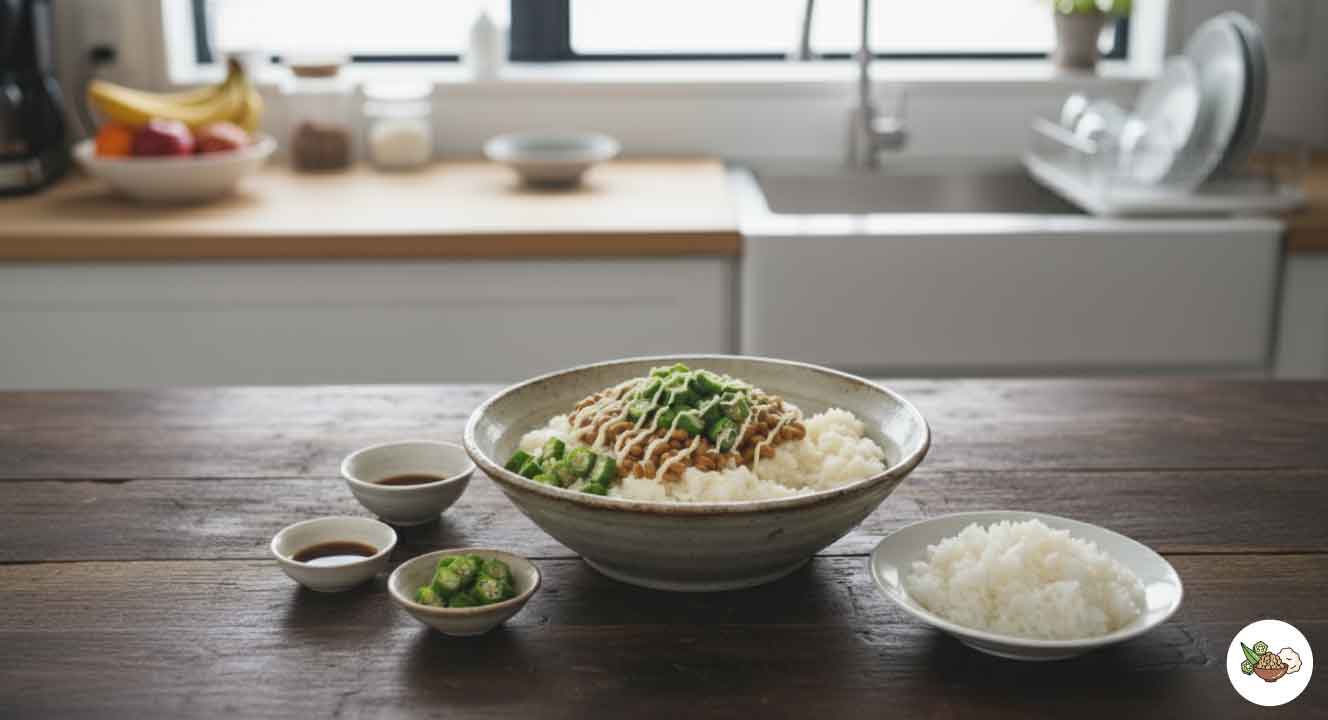 オクラととろろの最強ネバネバコンビ