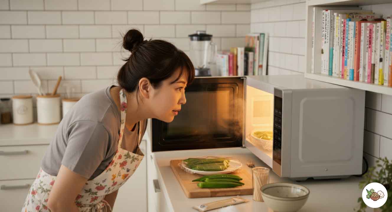 オクラのレンジ加熱は何分が最適？早見表と下処理方法を解説