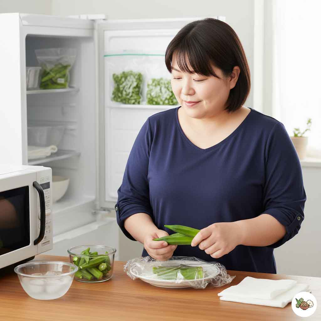 オクラをレンジで何分加熱すればいいか。それ以上に重要なこと
